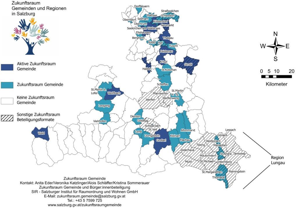 Übersicht über Zukunftsraum Gemeinden