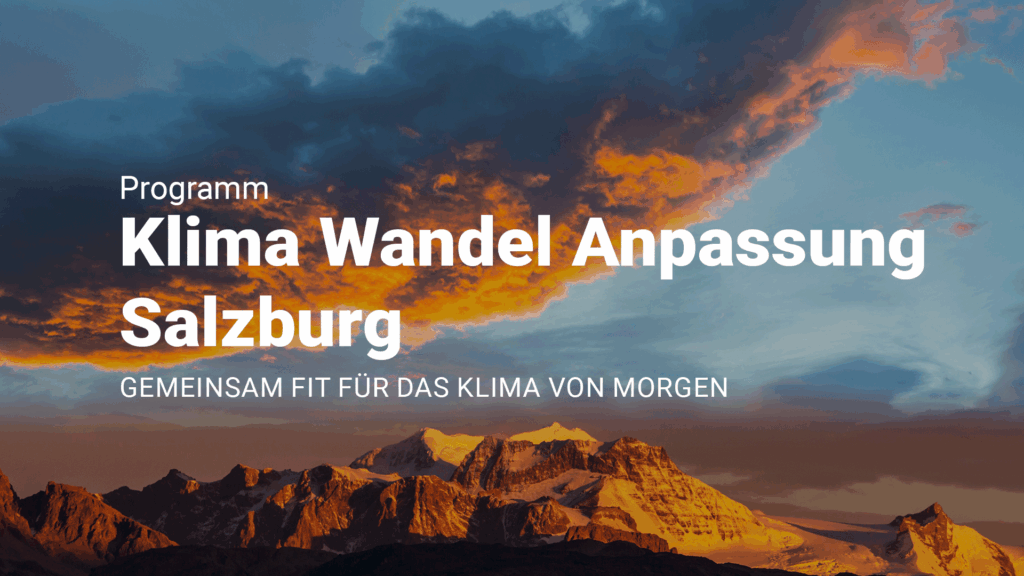 Berglandschaft mit dem Schriftzug 