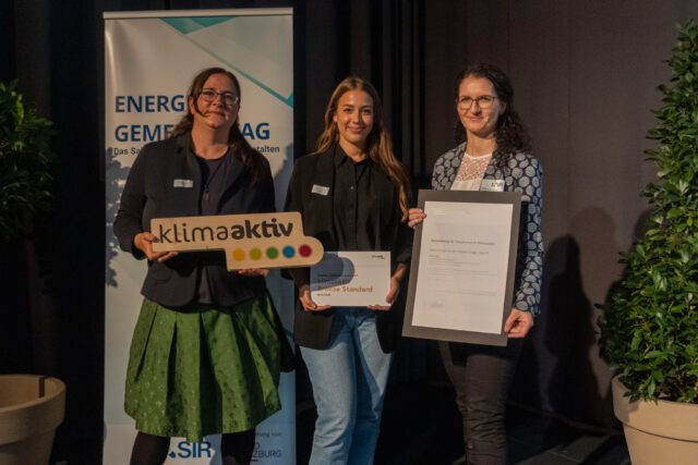 klimaaktiv Auszeichnung des Projekts