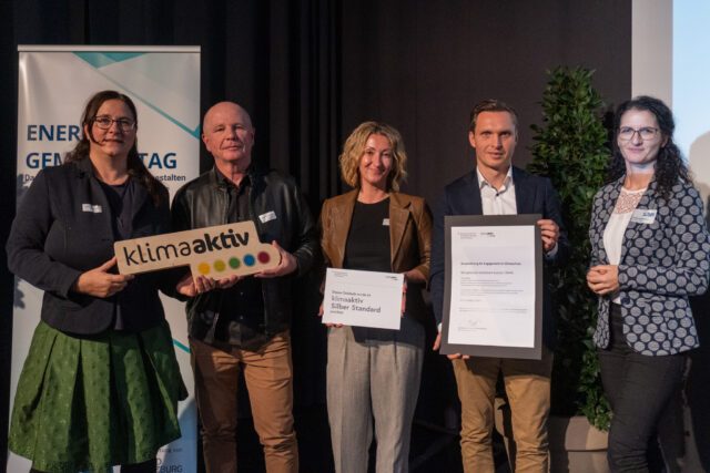 klimaaktiv Auszeichnung des Projekts 